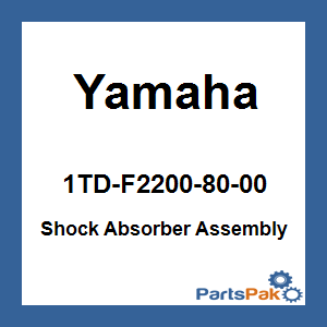 Yamaha 1TD-F2200-80-00 Shock Absorber Assembly; 1TDF22008000
