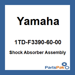 Yamaha 1TD-F3390-60-00 Shock Absorber Assembly; 1TDF33906000