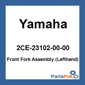 Yamaha 2CE-23102-00-00 Front Fork Assembly (Lefthand); 2CE231020000