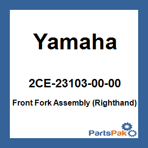 Yamaha 2CE-23103-00-00 Front Fork Assembly (Righthand); 2CE231030000