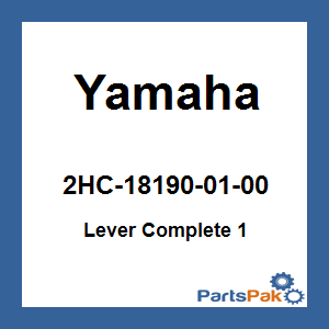Yamaha 2HC-18190-01-00 Lever Complete 1; 2HC181900100