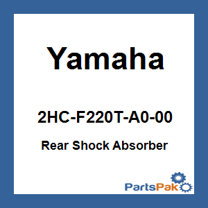 Yamaha 2HC-F220T-A0-00 Rear Shock Absorber; 2HCF220TA000