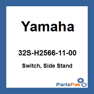 Yamaha 32S-H2566-11-00 Switch, Side Stand; 32SH25661100