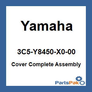 Yamaha 3C5-Y8450-X0-00 Cover Complete Assembly; New # 3C5-W8450-X0-00