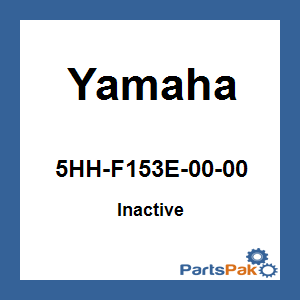 Yamaha 5HH-F153E-00-00 Emblem, Yamaha; New # B68-F153E-00-00