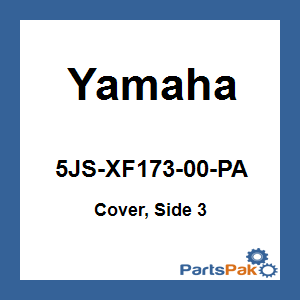 Yamaha 5JS-XF173-00-PA Cover, Side 3; 5JSXF17300PA