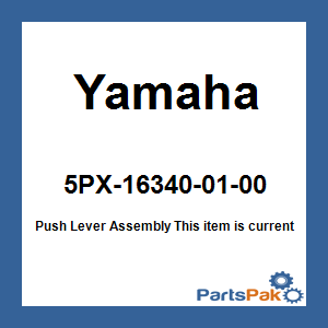 Yamaha 5PX-16340-01-00 Push Lever Assembly; 5PX163400100