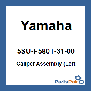 Yamaha 5SU-F580T-31-00 Caliper Assembly (Left; 5SUF580T3100