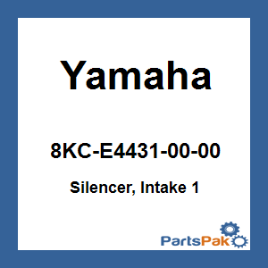 Yamaha 8KC-E4431-00-00 Silencer, Intake 1; 8KCE44310000