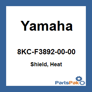 Yamaha 8KC-F3892-00-00 Shield, Heat; 8KCF38920000