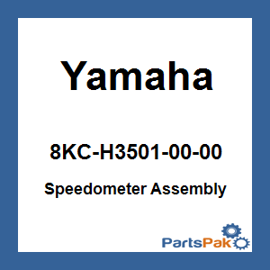 Yamaha 8KC-H3501-00-00 Speedometer Assembly; 8KCH35010000