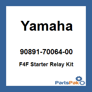 Yamaha 90891-70064-00 F4F Starter Relay Kit; 908917006400