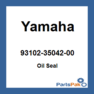 Yamaha 93102-35042-00 Oil Seal; 931023504200