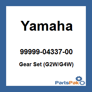 Yamaha 99999-04337-00 Gear, 4th Wheel (25T); New # 99999-04429-00