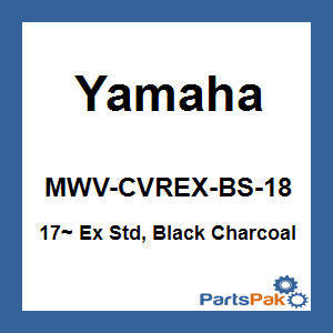 Yamaha MWV-CVREX-BS-18 2017-Up Ex Standard, Black/Charcoal; New # MWV-CVREX-BS-19