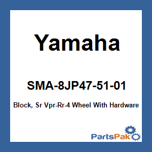 Yamaha SMA-8JP47-51-01 Block, Sr Vpr-Rr-4 Wheel With Hardware; SMA8JP475101