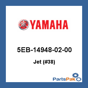 Yamaha 5EB-14948-02-00 Jet (#38); 5EB149480200