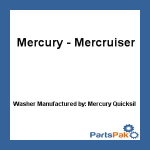 Quicksilver 12-36533; Washer- Replaces Mercury / Mercruiser
