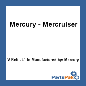 Quicksilver 57-64032Q 1; V Belt - 41 In- Replaces Mercury / Mercruiser