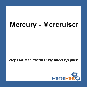 Quicksilver QA2150R; Propeller- Replaces Mercury / Mercruiser