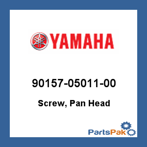 Yamaha 90157-05011-00 Screw, Pan Head; 901570501100