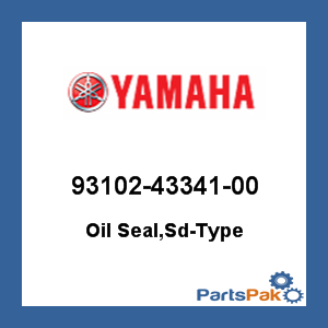 Yamaha 93102-43341-00 Oil Seal (SD 43x62x8); 931024334100
