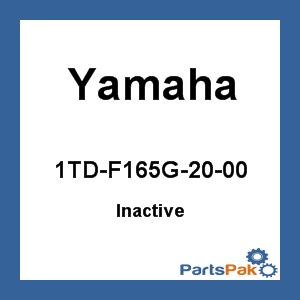 Yamaha 1TD-F165G-20-00 Graphic, Rear (Left-hand); 1TDF165G2000