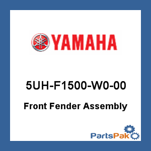 Yamaha 5UH-F1500-W0-00 Front Fender Assembly; 5UHF1500W000