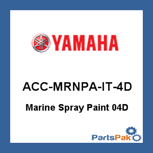 Yamaha ACC-MRNPA-IT-4D Marine Spray Paint 04D (Early Yamaha Gray 1980s & 90s); ACCMRNPAIT4D