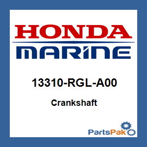 Honda 13310-RGL-A00 Crankshaft; 13310RGLA00