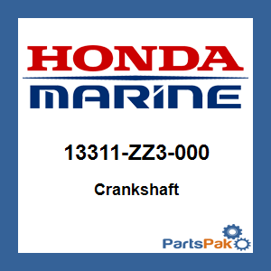 Honda 13311-ZZ3-000 Crankshaft; 13311ZZ3000