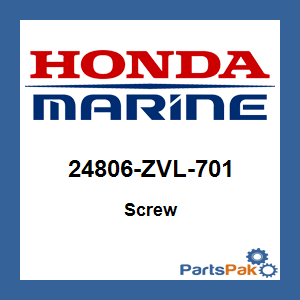 Honda 24806-ZVL-701 Screw; 24806ZVL701