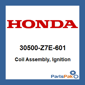 Honda 30500-Z7E-601 Coil Assembly, Ignition; 30500Z7E601