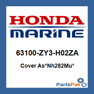 Honda 63100-ZY3-H02ZA Cover As*Nh282Mu* (Oyster Silver); 63100ZY3H02ZA