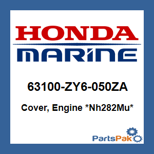 Honda 63100-ZY6-050ZA Cover, Engine *Nh282Mu* (Oyster Silver); 63100ZY6050ZA