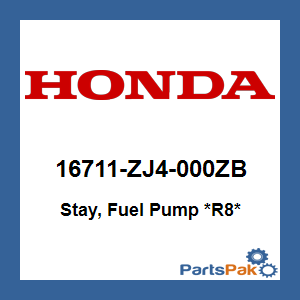 Honda 16711-ZJ4-000ZB Stay, Fuel Pump *R8* (Red); 16711ZJ4000ZB