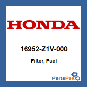 Honda 16952-Z1V-000 Filter, Fuel; 16952Z1V000