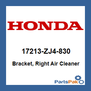 Honda 17213-ZJ4-830 Bracket, Right Air Cleaner; 17213ZJ4830