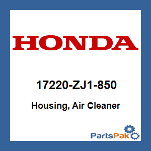 Honda 17220-ZJ1-850 Housing, Air Cleaner; 17220ZJ1850