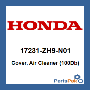 Honda 17231-ZH9-N01 Cover, Air Cleaner (100Db); 17231ZH9N01