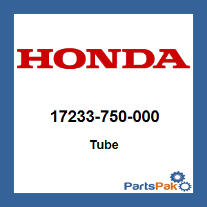 Honda 17233-750-000 Tube; 17233750000