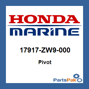 Honda 17917-ZW9-000 Pivot; 17917ZW9000