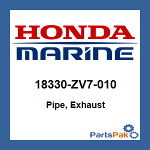 Honda 18330-ZV7-010 Pipe, Exhaust; 18330ZV7010