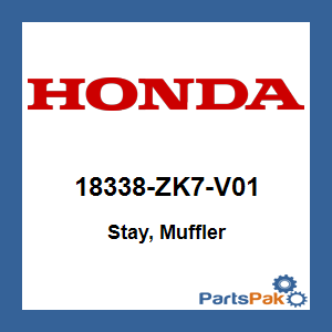 Honda 18338-ZK7-V01 Stay, Muffler; 18338ZK7V01