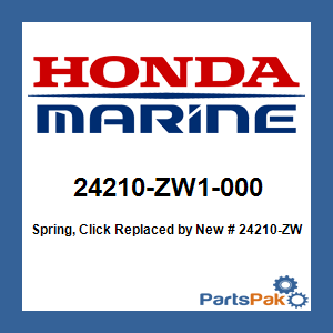 Honda 24210-ZW1-000 Spring, Click; New # 24210-ZW1-010