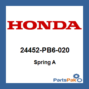 Honda 24452-PB6-020 Spring A; 24452PB6020