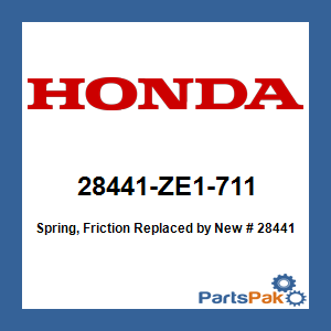 Honda 28441-ZE1-711 Spring, Friction; New # 28441-883-T20