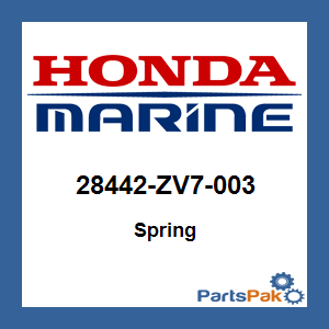 Honda 28442-ZV7-003 Spring; 28442ZV7003