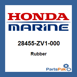 Honda 28455-ZV1-000 Rubber; 28455ZV1000