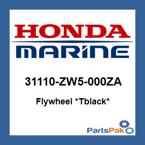 Honda 31110-ZW5-000ZA Flywheel *Tblack*; 31110ZW5000ZA